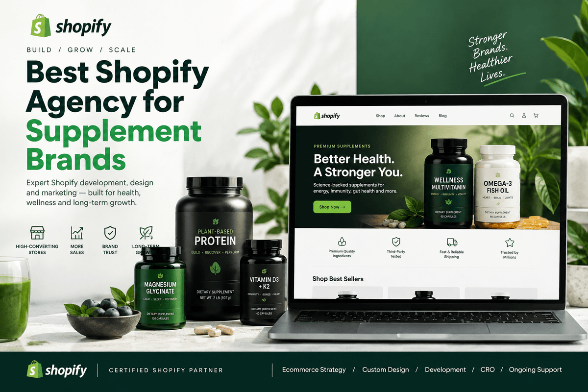 Best Shopify Agency for Supplement Brands 2026 - SOLO MEDIA GROUP