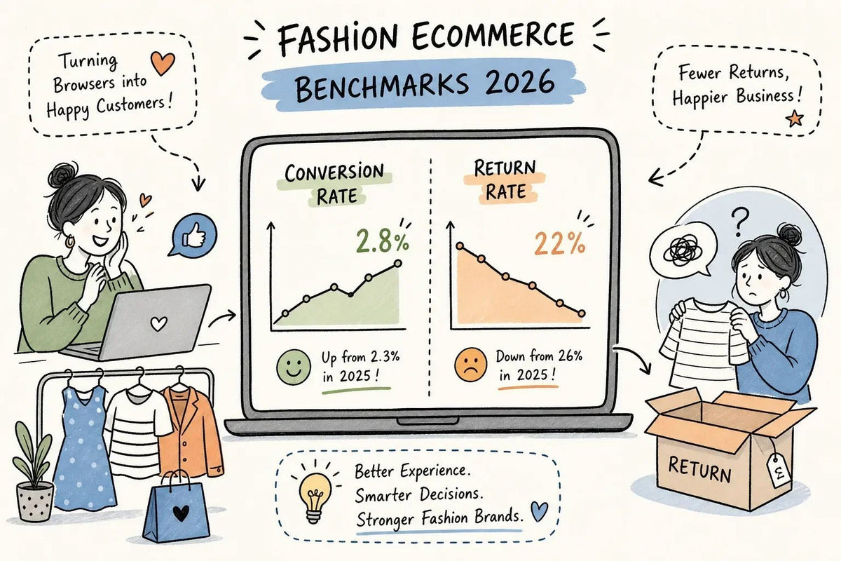 Fashion Ecommerce Conversion & Returns Benchmarks 2026 - SOLO MEDIA GROUP