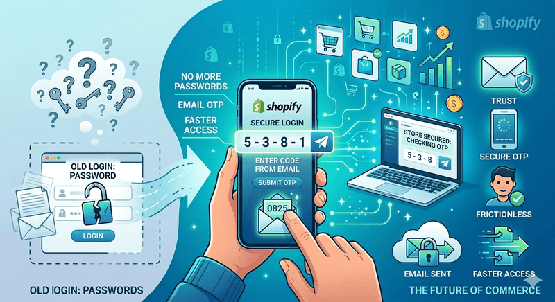 Shopify Just Eliminated Passwords: What the New Login System Means for Your Store